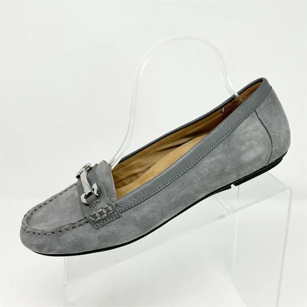 Vionic Women's Kenya Slip On Gray Loafers 9.5 Slip-On with Orthaheel Technology